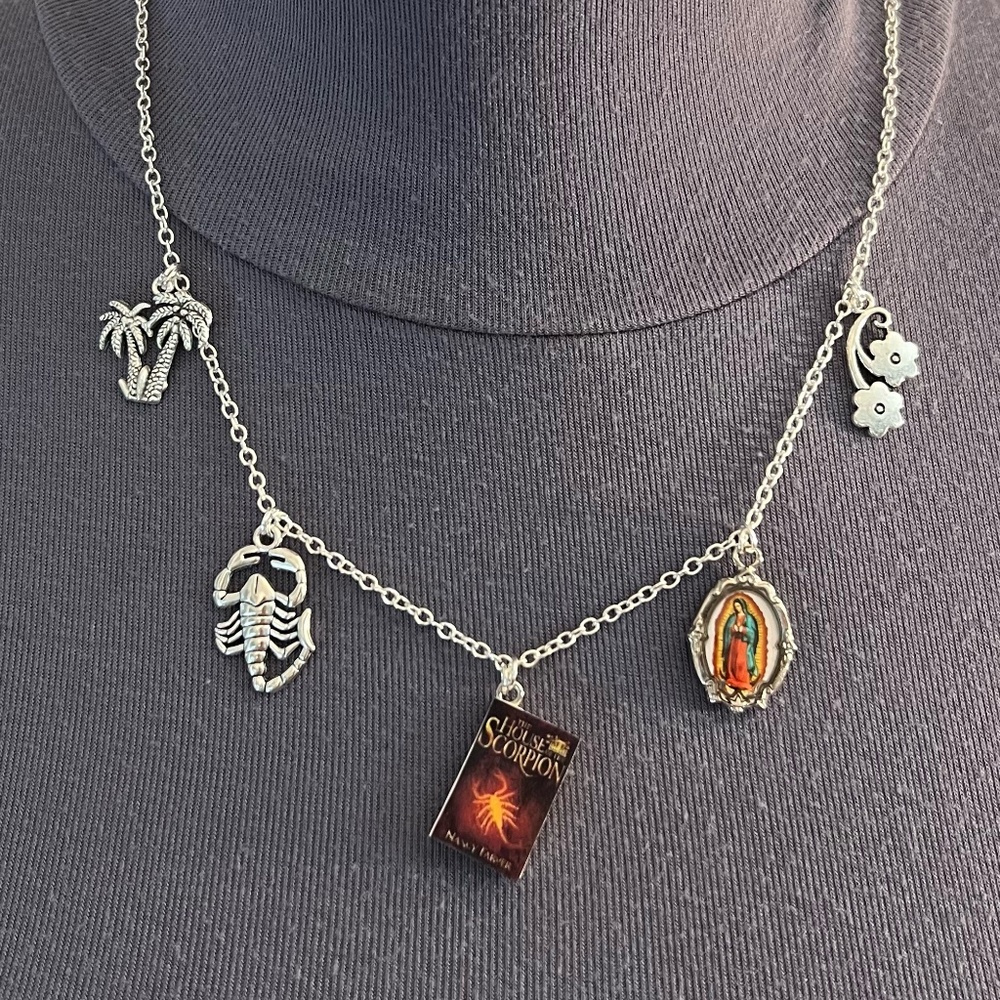 House of the Scorpion by Nancy Farmer Handmade Literature Necklace, Book Cover - Picture 7 of 15